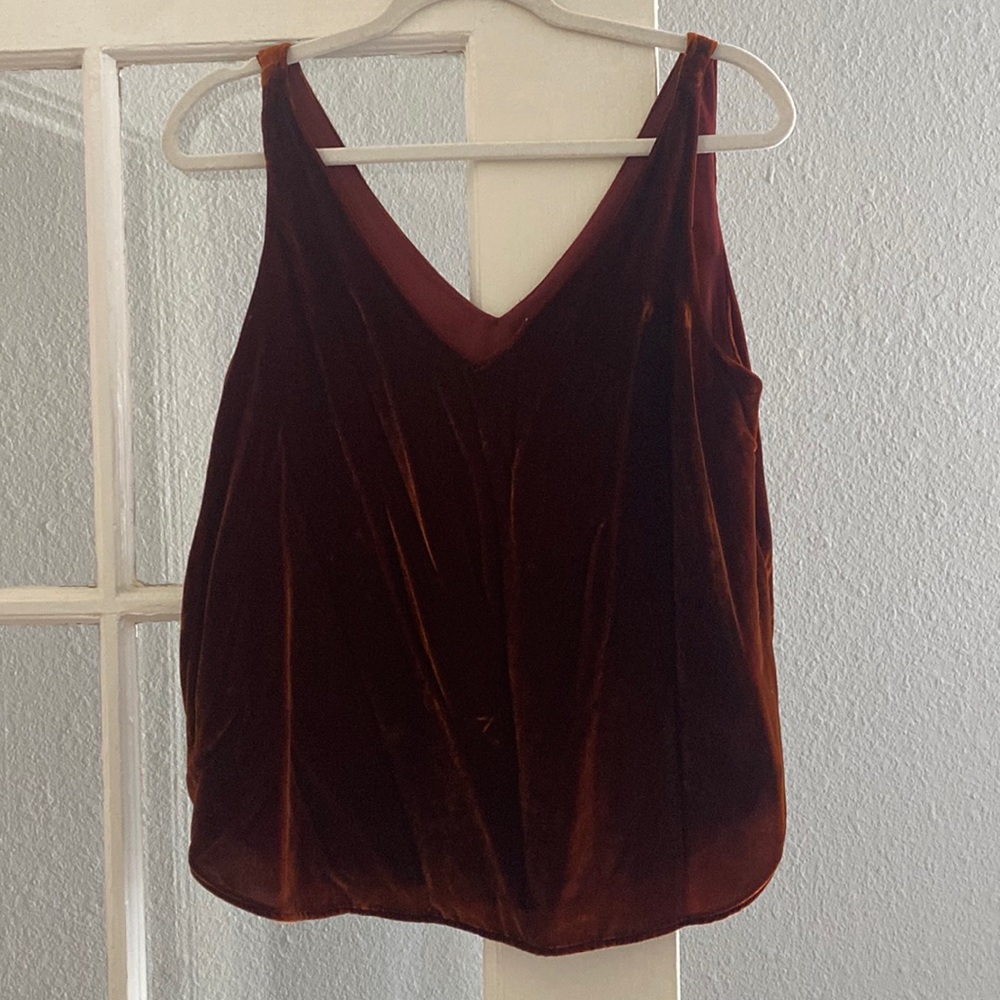Burnt Orange felt Loft tank top